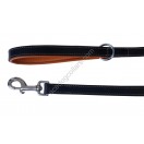 Ace Comfy Matching Leather Lead with PADDED Leather Handle ~ length 44" ::TAN LINING::